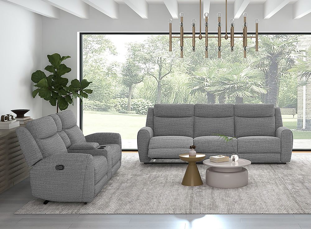 Furniture of America - Antonius Sofa + Loveseat in Gray - CM9985GY-M-2PC View 1