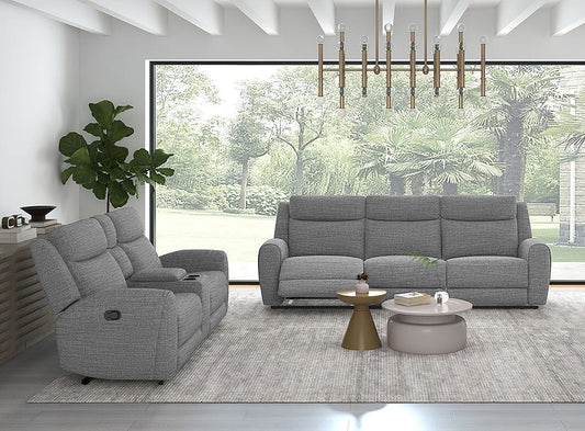 Furniture of America - Antonius Sofa + Loveseat in Gray - CM9985GY-M-2PC View 1