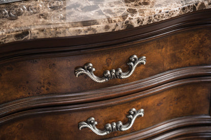 Furniture of America - Aquilina Nightstand in Dark Cherry/Oak - FM7422CH-N View 2