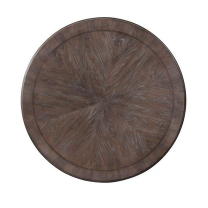 Furniture of America - Arcadia 5 Pc. Round Dining Table Set in Rustic Natural Tone/Ivory - CM3150RT-5PC View 2