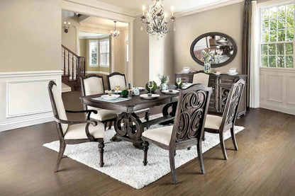 Furniture of America - Arcadia - 6 Pc. Dining Table Set (2AC+4SC) - CM3150T-7PC view 1