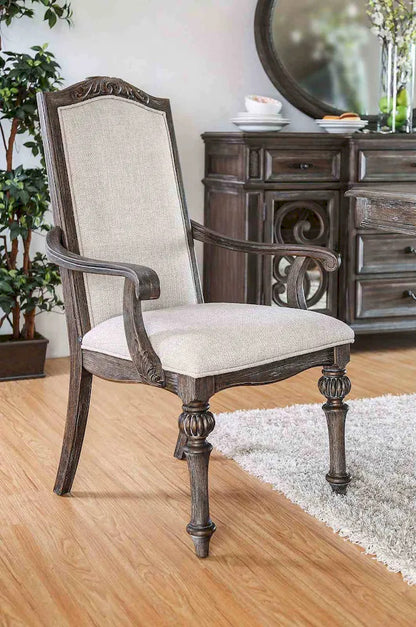 Furniture of America - Arcadia - 6 Pc. Dining Table Set (2AC+4SC) - CM3150T-7PC view 2