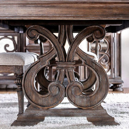 Furniture of America - Arcadia Dining Table in Rustic Natural Tone/Ivory - CM3150T-TABLE View 3