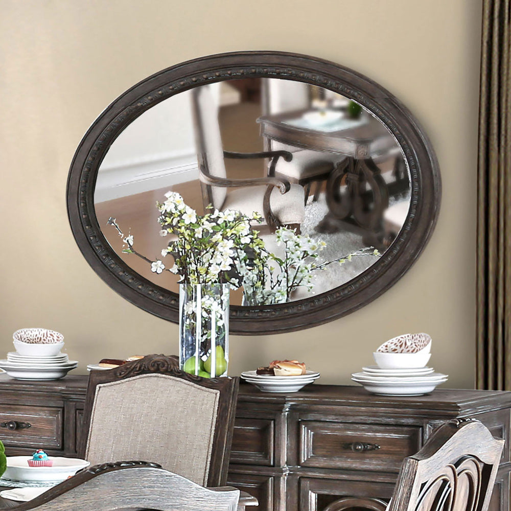 Furniture of America - Arcadia Mirror in Rustic Natural Tone - CM3150MO View 1