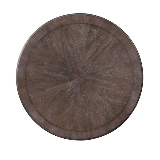 Furniture of America - Arcadia Round Dining Table in Rustic Natural Tone/Ivory - CM3150RT View 2