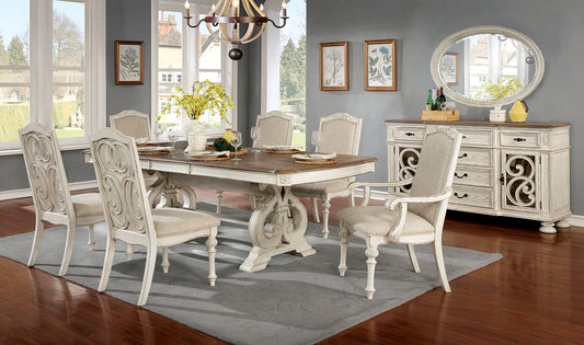 Furniture of America - Arcadia Side Chair Set of 2 in Antique White - CM3150WH-SC-2PK View 2