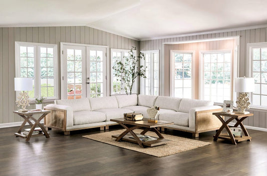 Furniture of America - Arendal Sectional in Beige/Natural - CM9984-SECT View 1