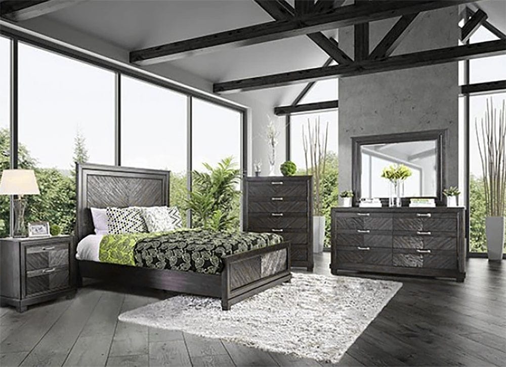 Furniture of America - Argyros 5 Pc. Queen Bedroom Set w/ Chest in Espresso - CM7315Q-5PC-CHEST View 1