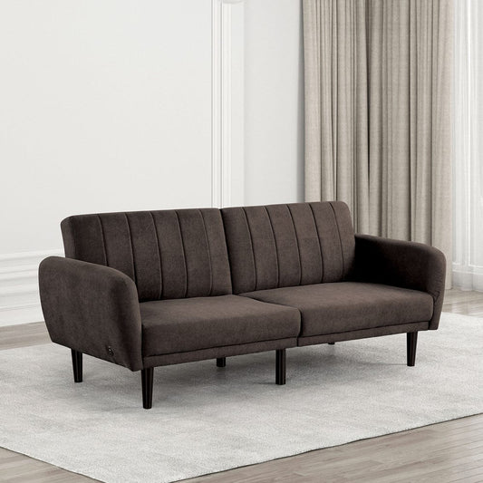 Furniture of America - Aristide Futon Sofa in Brown - FM2900BR View 1