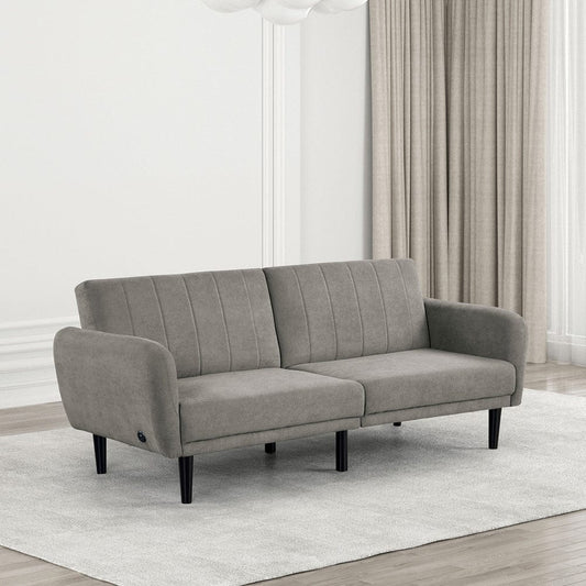Furniture of America - Aristide Futon Sofa in Gray - FM2900GY View 1