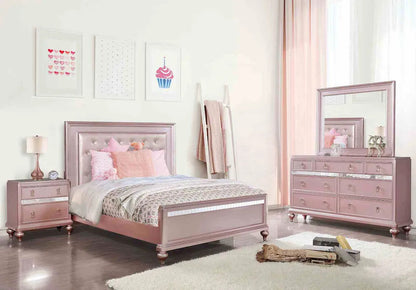 Furniture of America - Ariston - 3 Pc. Full Bedroom Set - Rose Gold - CM7170RG-F-4PC view 1