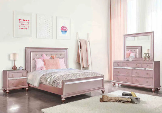 Furniture of America - Ariston - 3 Pc. Full Bedroom Set - Rose Gold - CM7170RG-F-4PC view 1