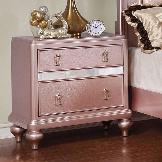 Furniture of America - Ariston Nightstand in Rose Gold - CM7170RG-N View 1