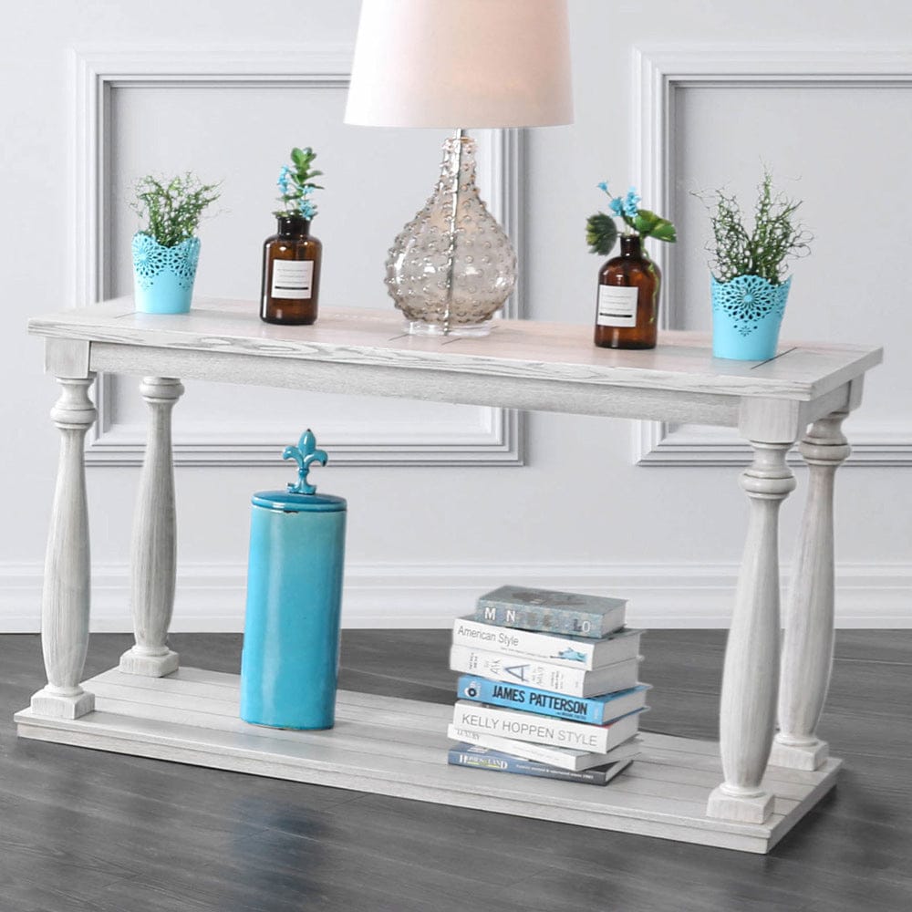 Furniture of America - Arlington Sofa Table in Antique White - CM4520S View 1