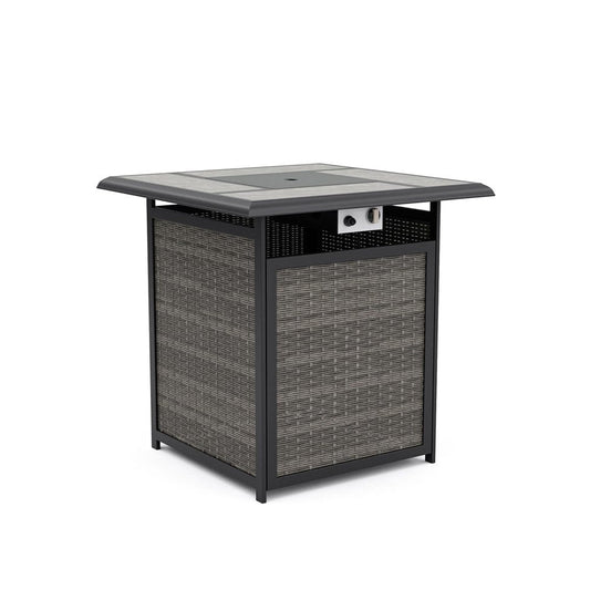 Furniture of America - Arosa Fire Pit Counter Ht. Table in Black/Gray - GM-2024 View 1