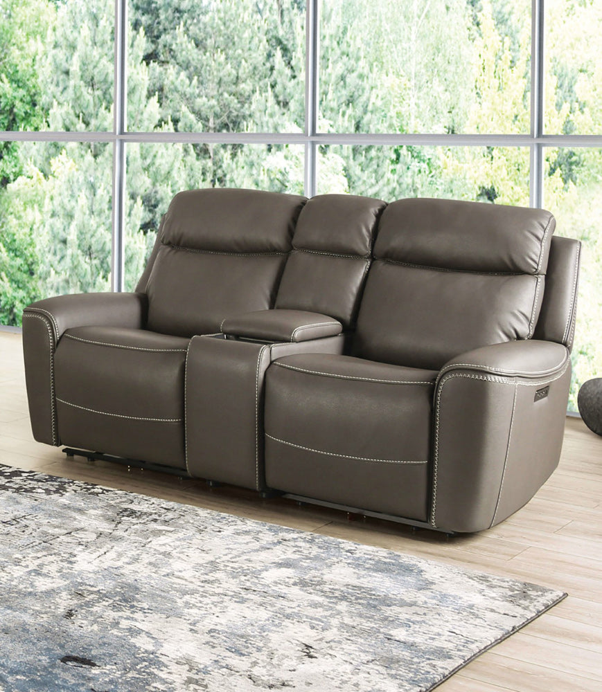 Furniture of America - Artemia Power Loveseat in Gray - CM9922GY-LV-PM-PK View 1