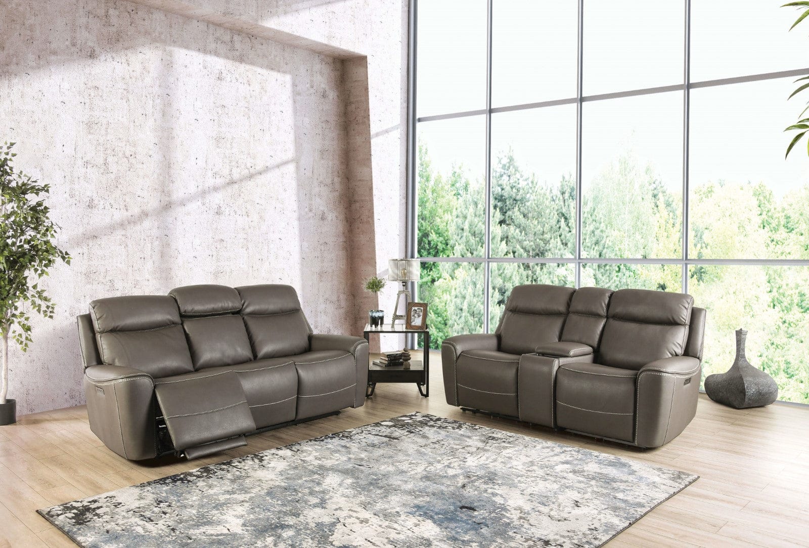 Furniture of America - Artemia Power Sofa in Gray - CM9922GY-SF-PM View 2