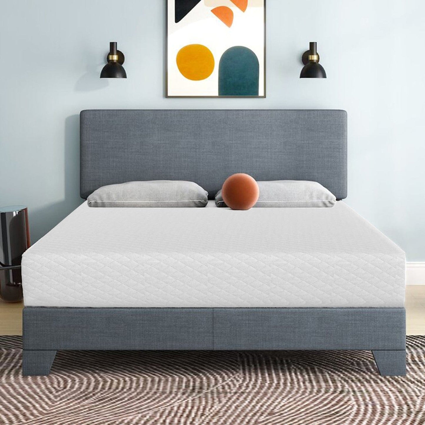Furniture of America - Artemisia 10" E.King Memory Foam Mattress (Roll-In-Box) in White - DM530-EK View 2