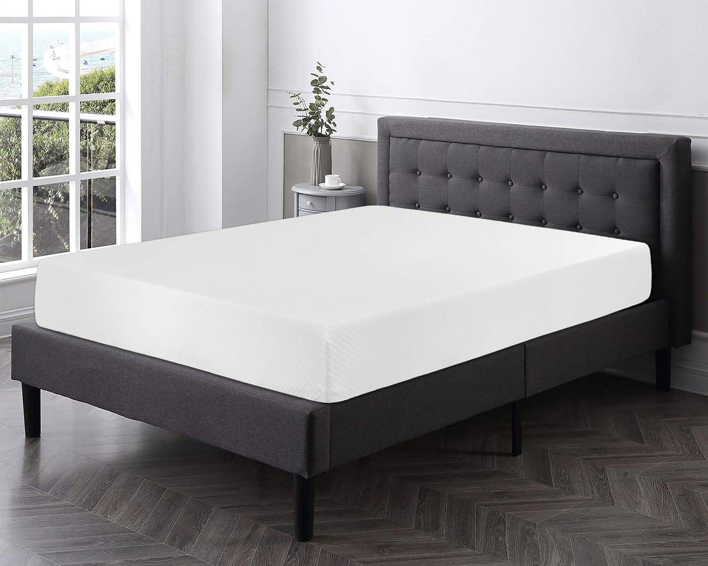 Furniture of America - Artemisia 12" Full Memory Foam Mattress (Roll-In-Box) in White - DM540-F View 2