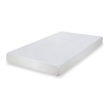 Furniture of America - Artemisia 8" Twin Memory Foam Mattress (Roll-In-Box) in White - DM520-T View 1