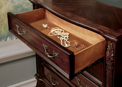 Furniture of America - Arthur Chest in Brown Cherry - CM7587C View 2