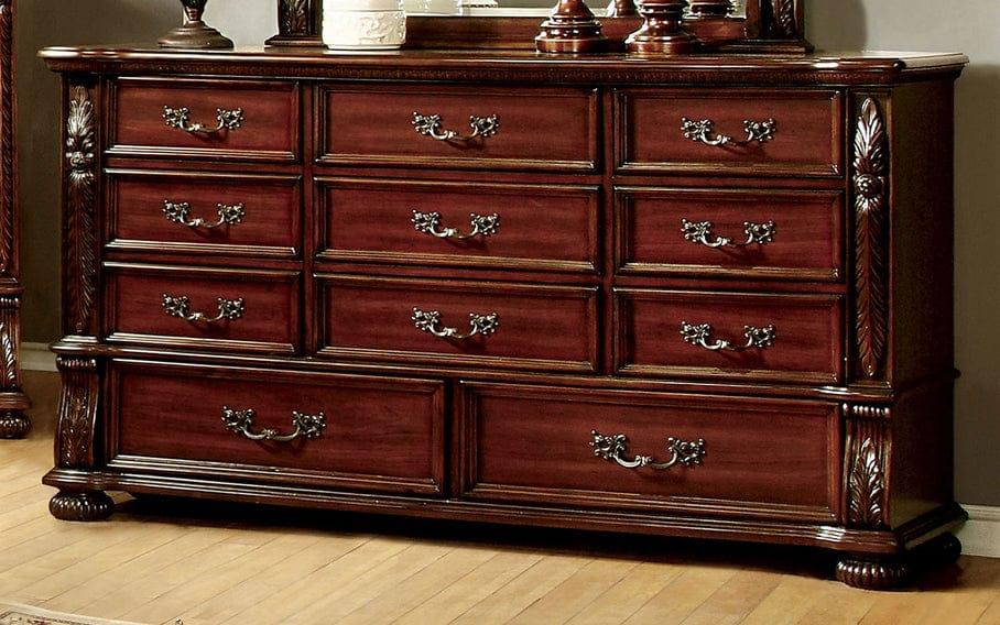 Furniture of America - Arthur Dresser in Brown Cherry - CM7587D View 1