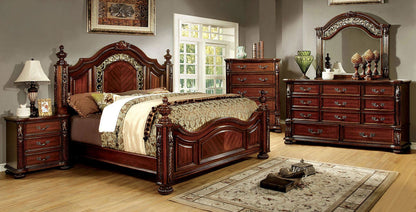 Furniture of America - Arthur Nightstand in Brown Cherry - CM7587N View 2