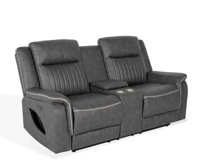Furniture of America - Arturus - Power Loveseat - Dark Gray - NX6061DG-LV-PM view 3