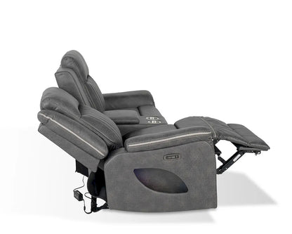 Furniture of America - Arturus - Power Loveseat - Dark Gray - NX6061DG-LV-PM view 7