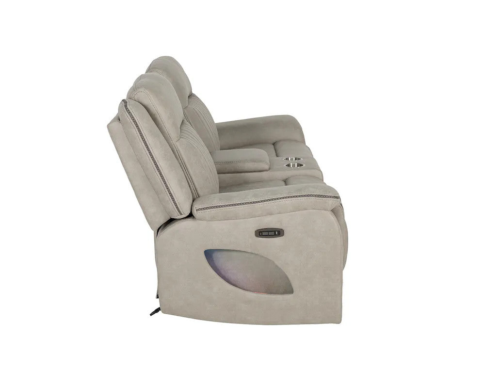 Furniture of America - Arturus - Power Loveseat - Light Brown - NX6061LB-LV-PM view 5