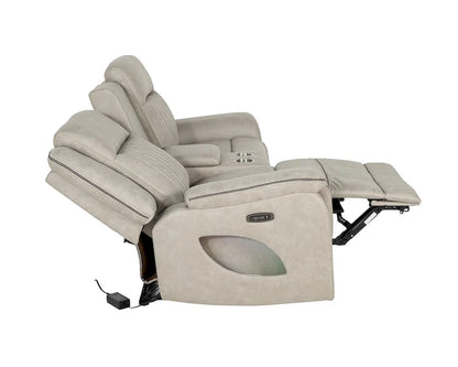 Furniture of America - Arturus - Power Loveseat - Light Brown - NX6061LB-LV-PM view 6