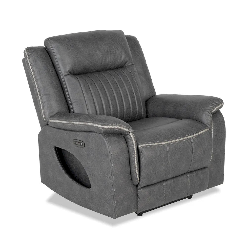 Furniture of America - Arturus - Power Recliner - Light Brown - NX6061DG-CH-PM view 2