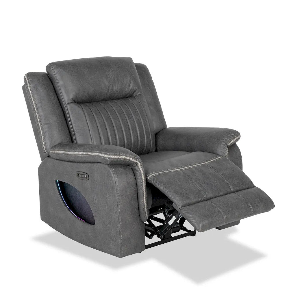 Furniture of America - Arturus - Power Recliner - Light Brown - NX6061DG-CH-PM view 3