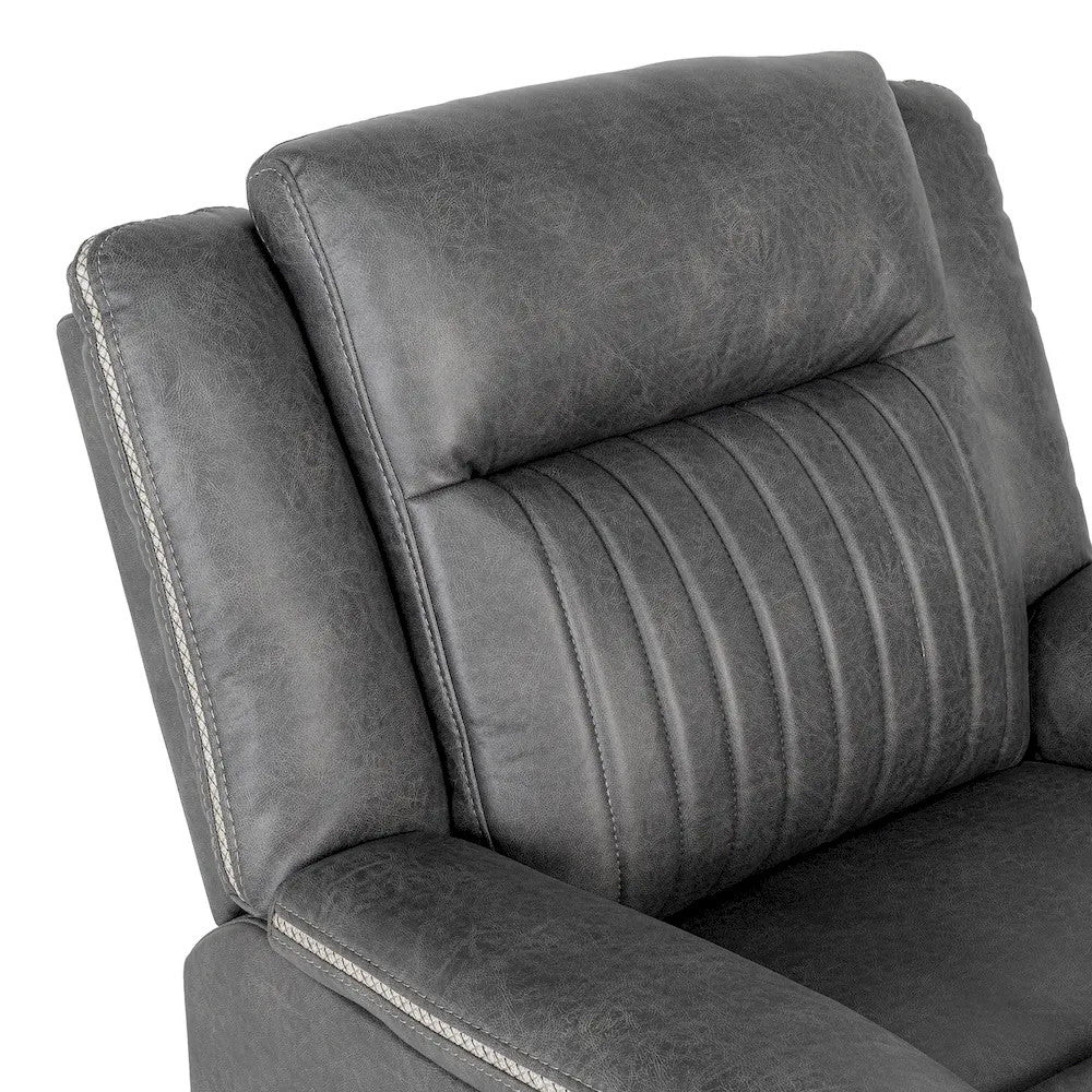 Furniture of America - Arturus - Power Recliner - Light Brown - NX6061DG-CH-PM view 5
