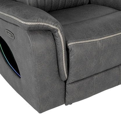 Furniture of America - Arturus - Power Recliner - Light Brown - NX6061DG-CH-PM view 7