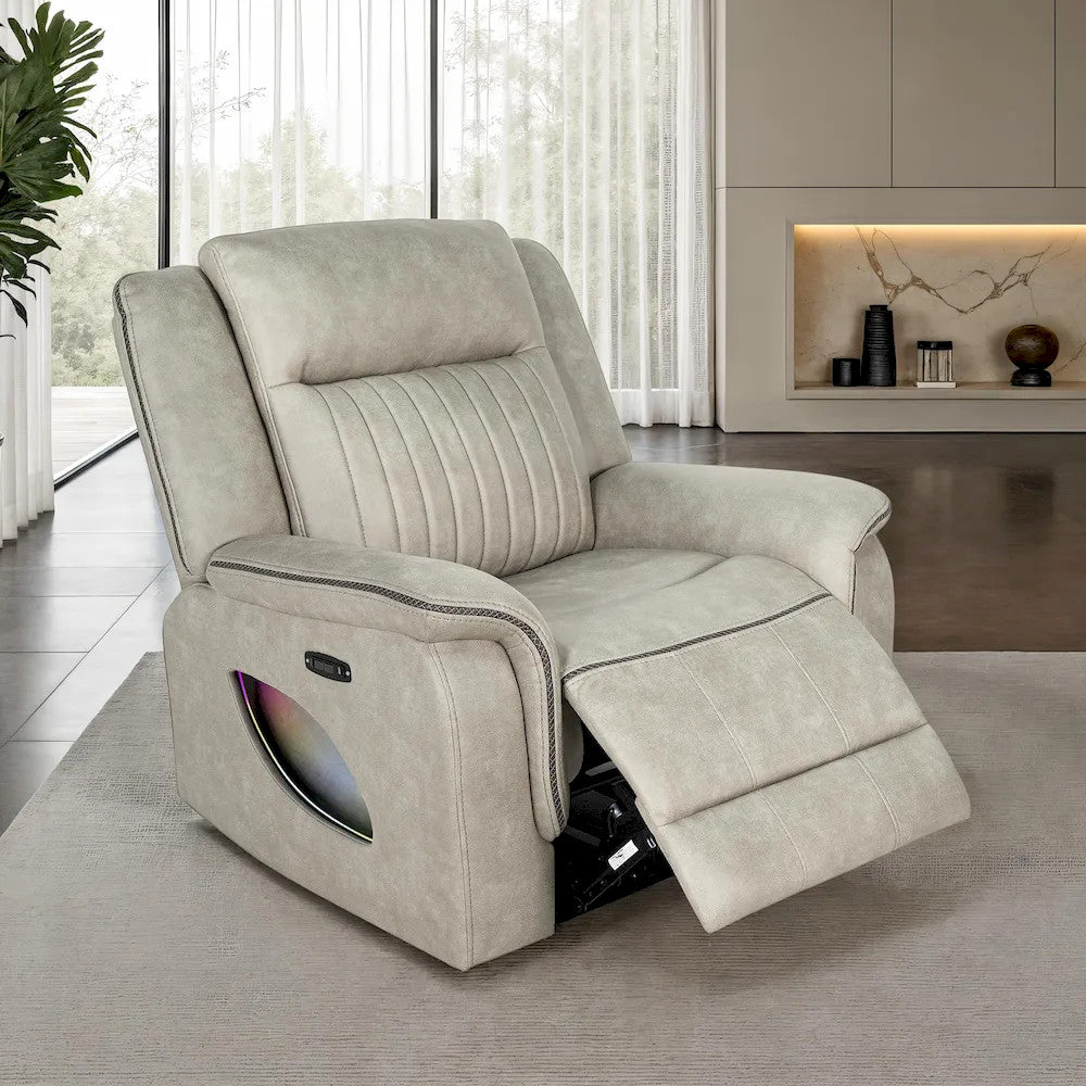 Furniture of America - Arturus - Power Recliner - Light Brown - NX6061LB-CH-PM view 1