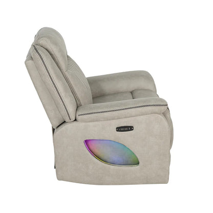 Furniture of America - Arturus - Power Recliner - Light Brown - NX6061LB-CH-PM view 5