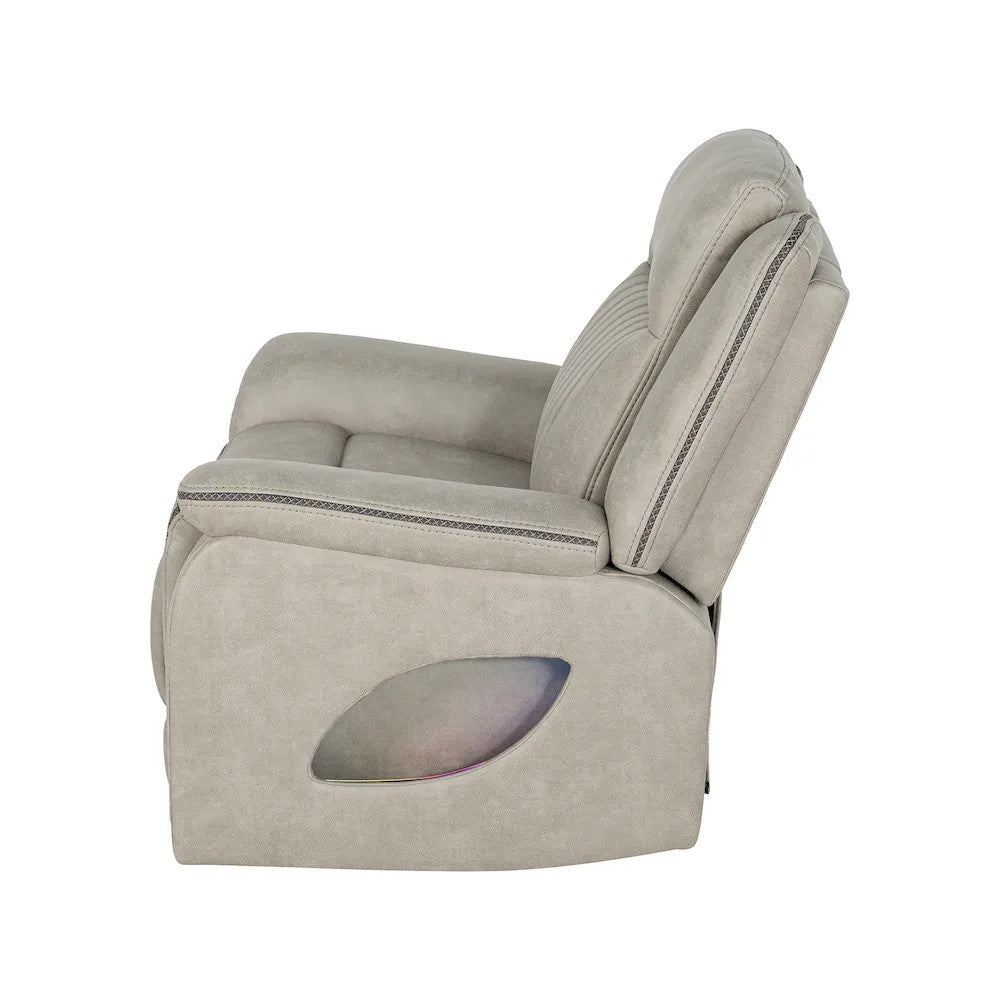 Furniture of America - Arturus - Power Recliner - Light Brown - NX6061LB-CH-PM view 6