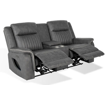 Furniture of America - Arturus - Power Sofa + Loveseat - Dark Gray - NX6061DG-PM-2PC view 10