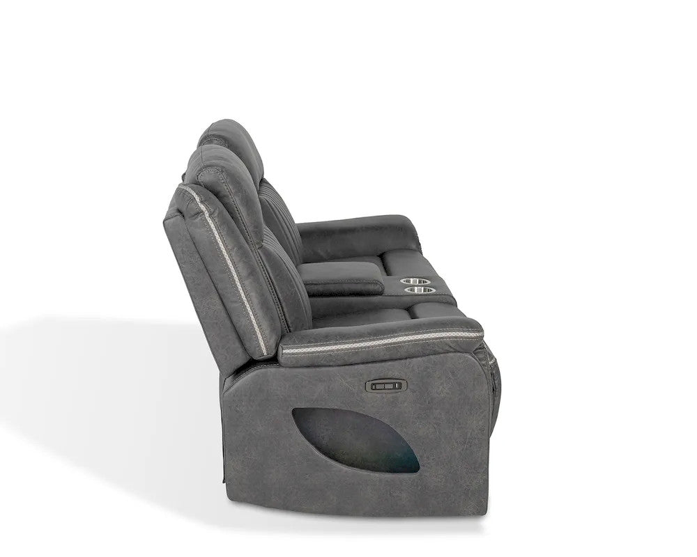 Furniture of America - Arturus - Power Sofa + Loveseat - Dark Gray - NX6061DG-PM-2PC view 11