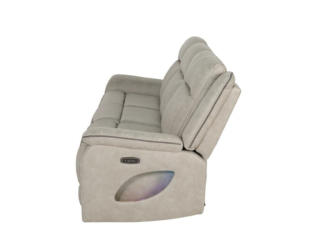 Furniture of America - Arturus - Power Sofa + Loveseat - Light Brown - NX6061LB-PM-2PC view 7
