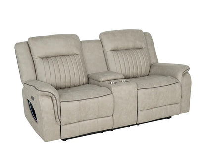 Furniture of America - Arturus - Power Sofa + Loveseat - Light Brown - NX6061LB-PM-2PC view 9