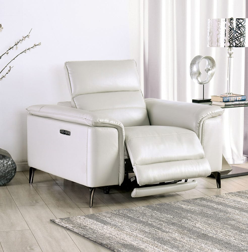 Furniture of America - Ascona Power Recliner in Light Taupe - CM9927FG-CH-PM View 2