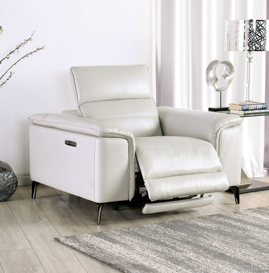 Furniture of America - Ascona Power Recliner in Light Taupe - CM9927FG-CH-PM View 2