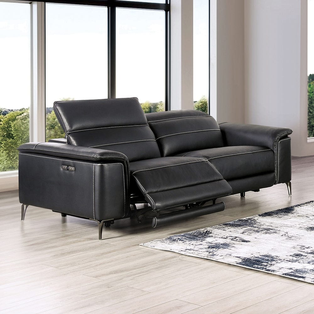 Furniture of America - Ascona Power Sofa in Black - CM9927BK-SF-PM View 1