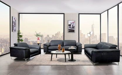 Furniture of America - Ascona Power Sofa + Loveseat in Black - CM9927BK-PM-2PC View 7