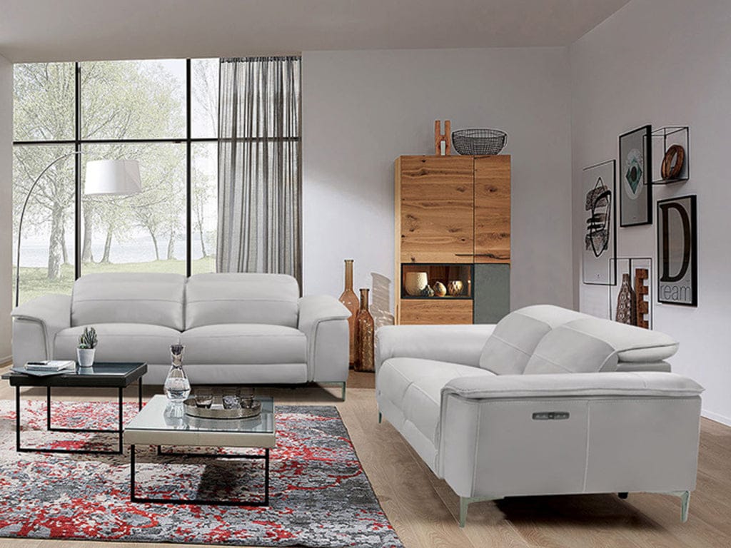 Furniture of America - Ascona Power Sofa + Loveseat in Light Taupe - CM9927FG-PM-2PC View 1