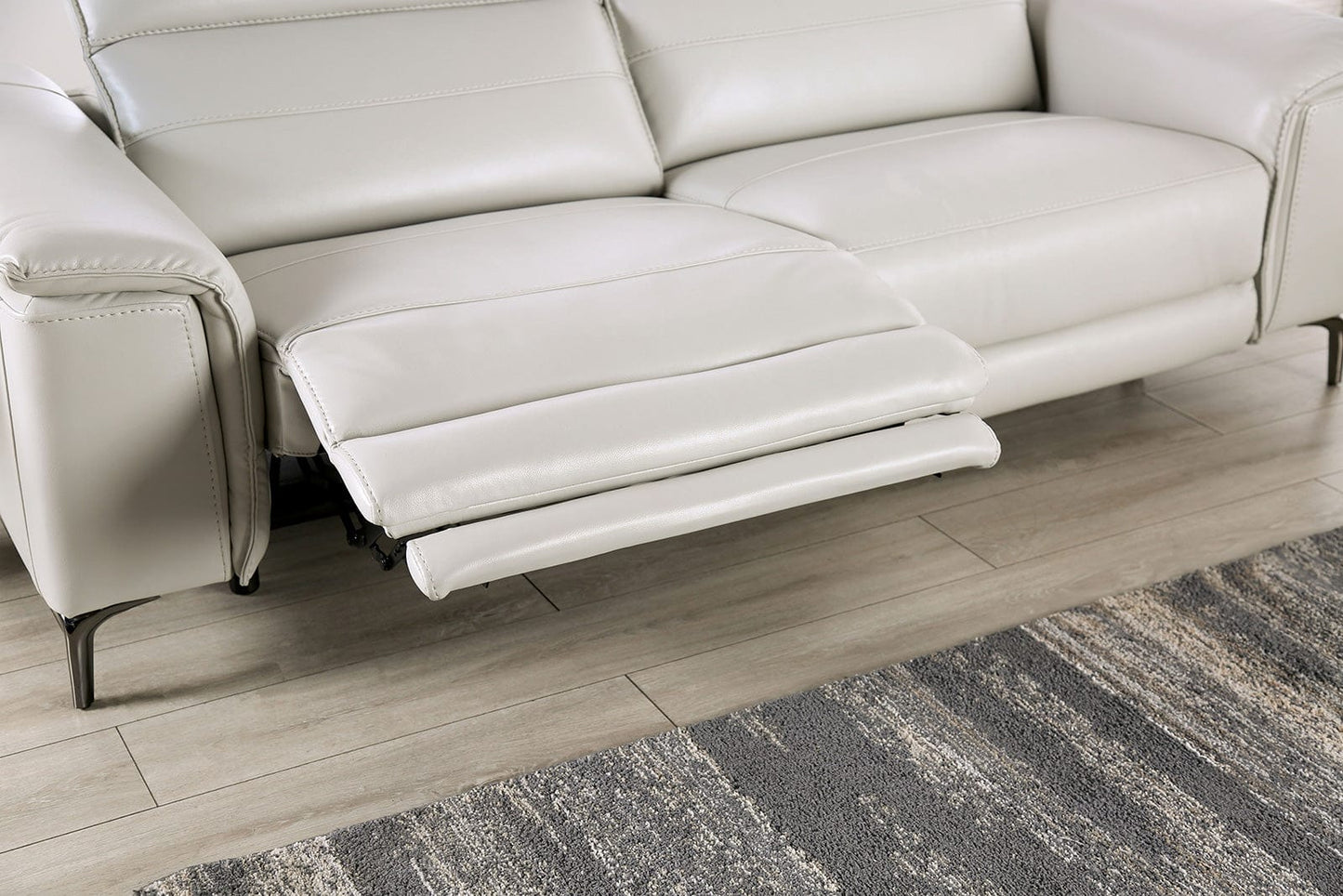Furniture of America - Ascona Power Sofa + Loveseat in Light Taupe - CM9927FG-PM-2PC View 4