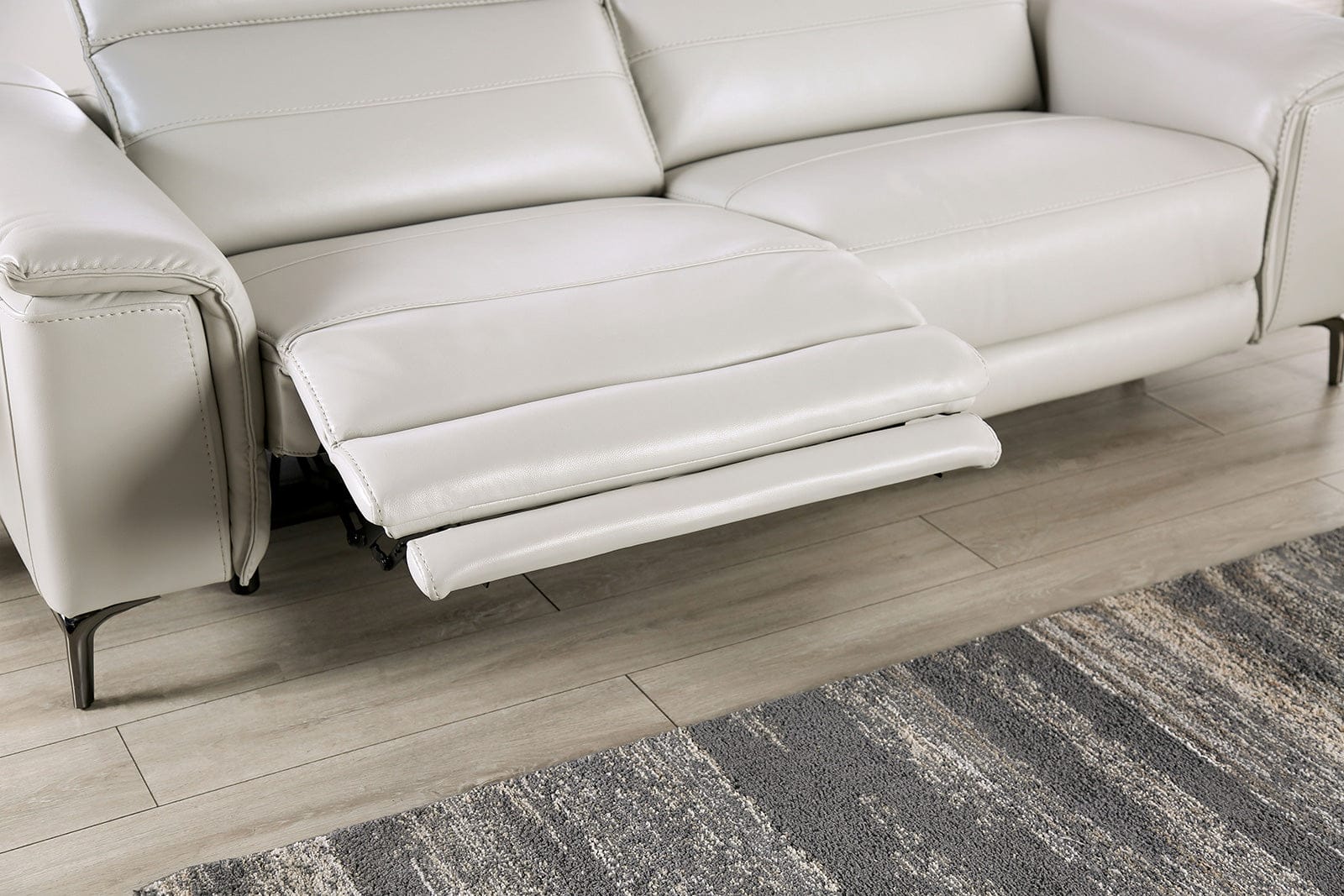 Furniture of America - Ascona Power Sofa + Loveseat in Light Taupe - CM9927FG-PM-2PC View 4
