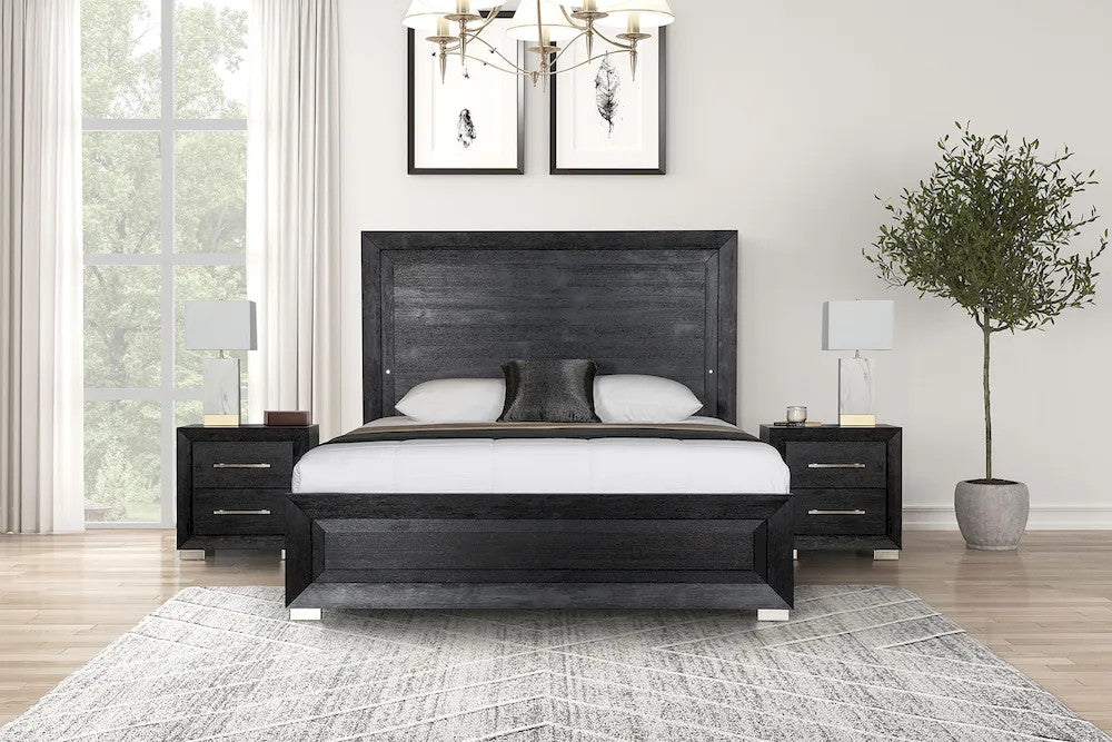 Furniture of America - Ashbourne - 3 Pc. Queen Bedroom Set - FM7415BK-Q-4PC view 3
